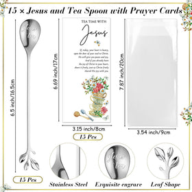 Skybooly Jesus tea spoons and prayer cards for meaningful gatherings