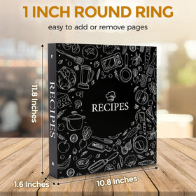 SKYDUE 12 tab dividers for organized recipe categories