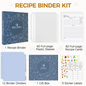 SKYDUE 3-ring binder interior with organized pages and dividers