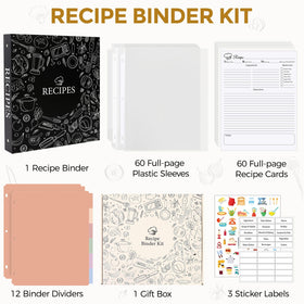SKYDUE 60 blank recipe pages ready to capture homemade creations