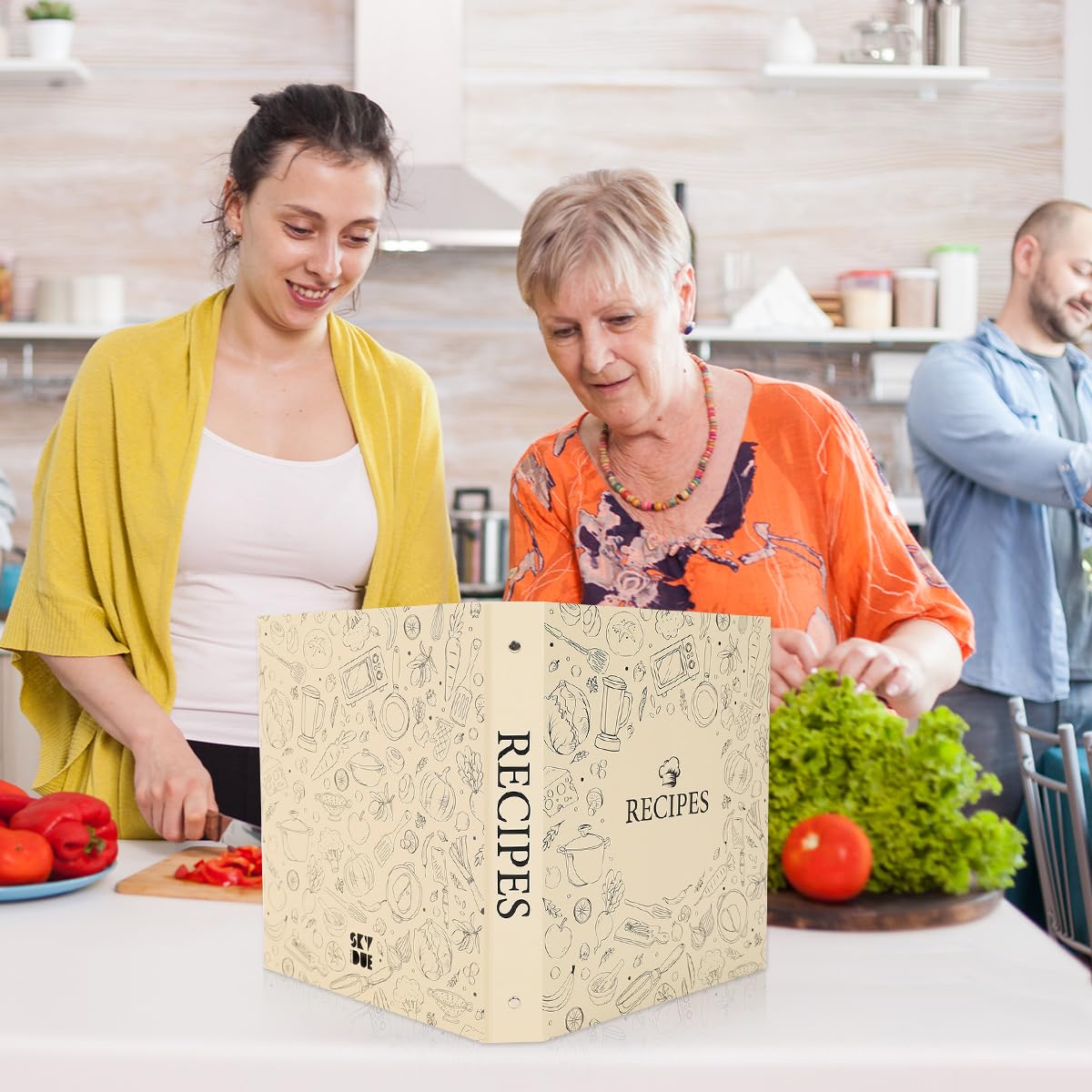 SKYDUE blank recipe cards set invites you to record family favorites.