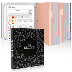 SKYDUE recipe binder cover showing durable construction for long-term kitchen use