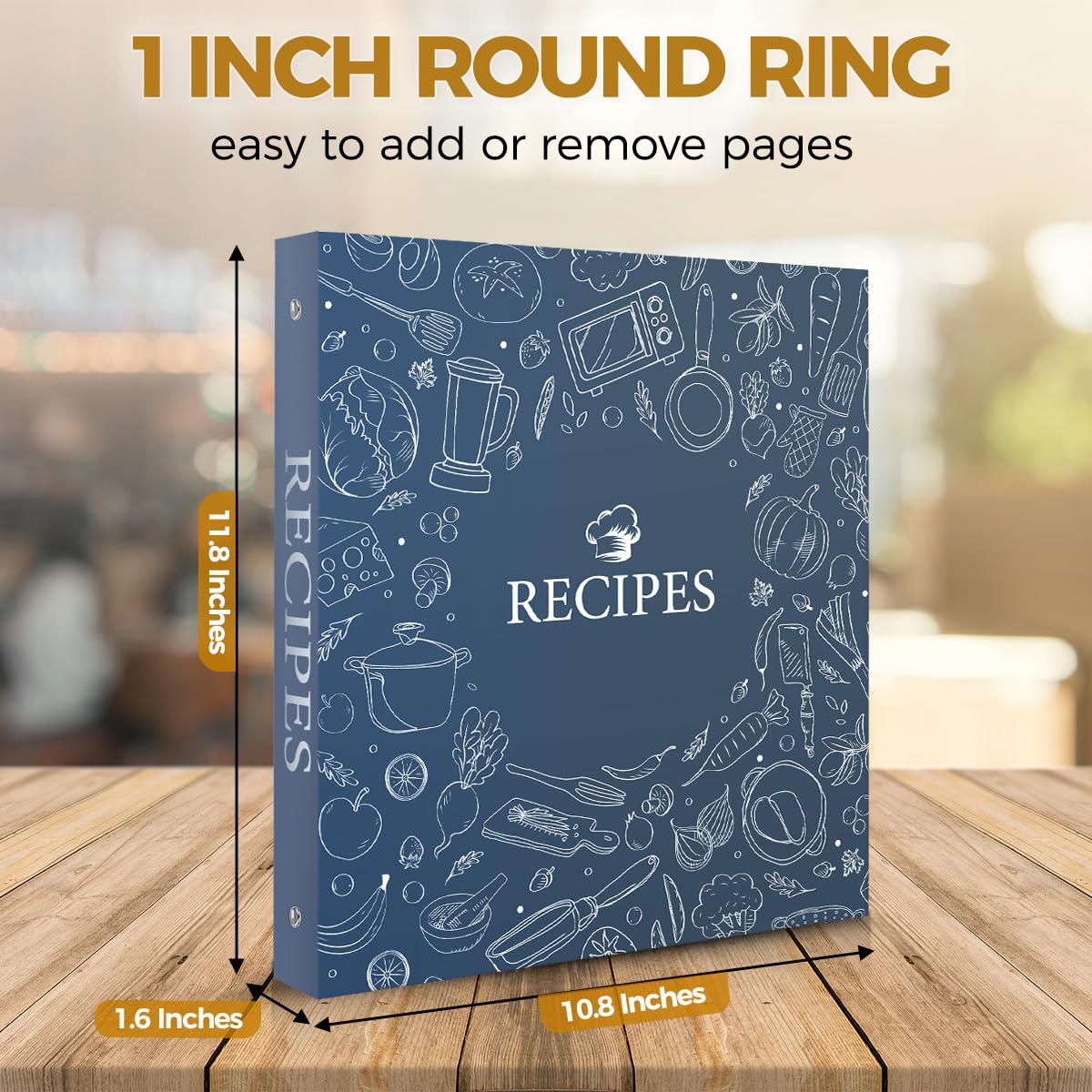 SKYDUE recipe pages and blank preprinted cards for easy customization