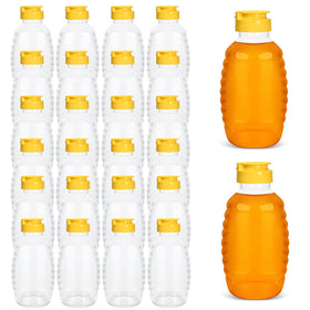 SkyJourney 16 oz honey bottle with no-drip design for mess-free serving.