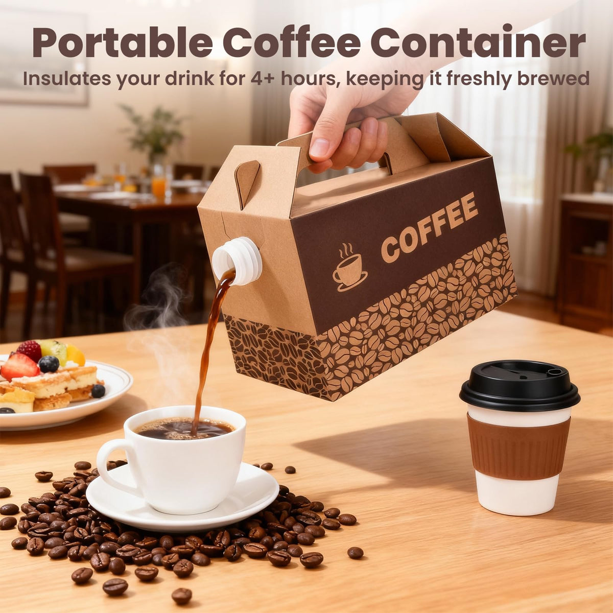 SkyJourney large 96 oz capacity supports cafeteria and office beverage service.