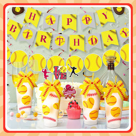 Skylety ball-themed cups with bow decor, perfect as team gifts or party favors