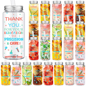 Skylety Lab Week cups with colorful patterns, ideal for lab breakrooms and celebrations