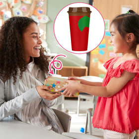 Skylety patterned cup with apple motif, a stylish teacher gift