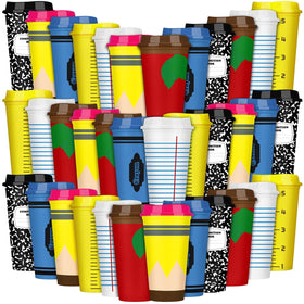 Skylety 16oz cup with apple pattern for classroom appreciation gifts