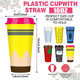 Skylety 24-pack teacher gift cups with lids, convenient for events