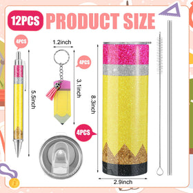 Skylety four-pack tumbler set for teachers, ready to gift.