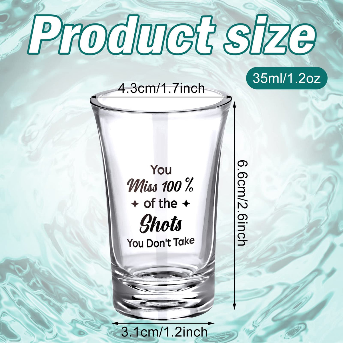 Skyley acrylic shot glasses clear body ideal for compact toasts and samples