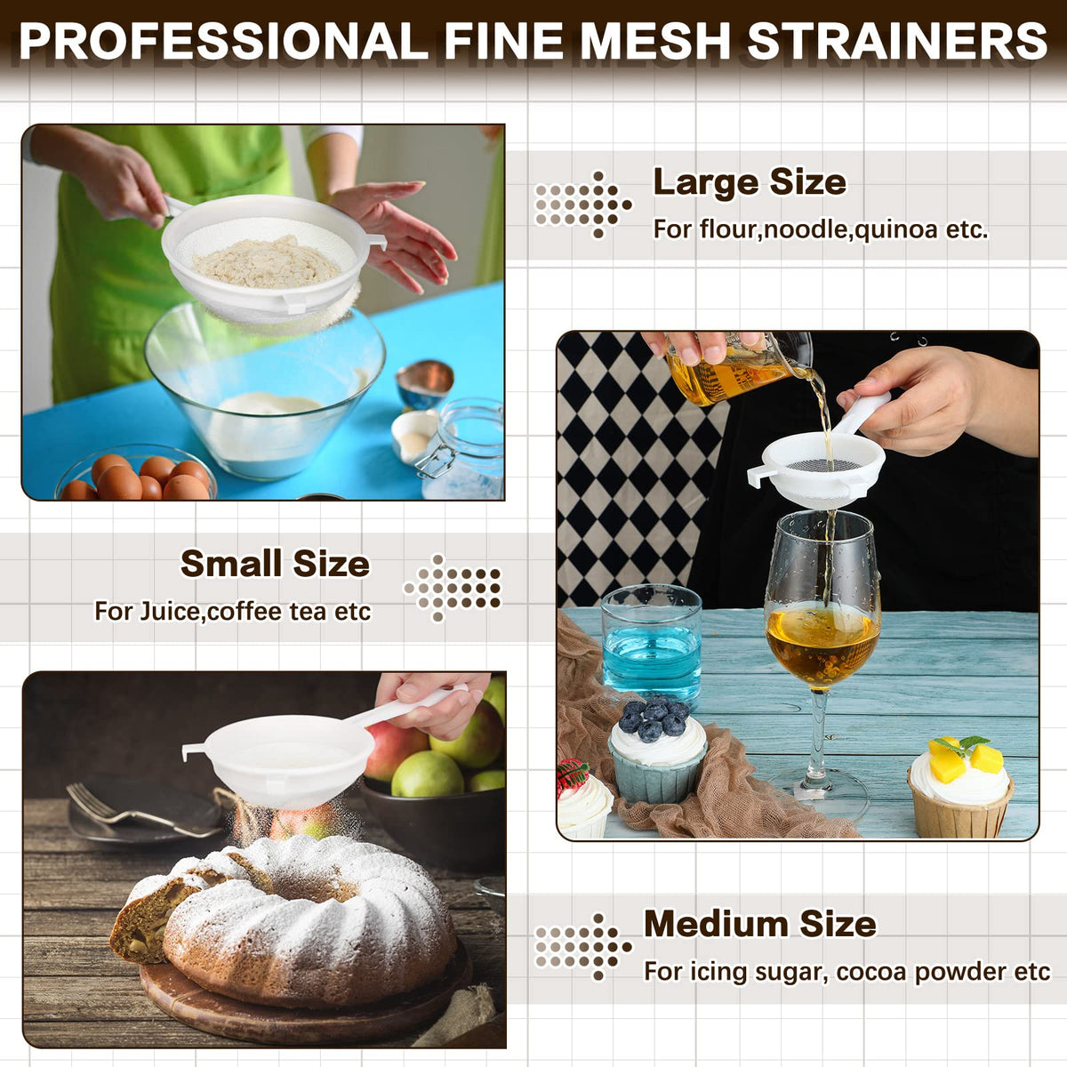 Skyley fine mesh close-up highlights compact filtration for small particles.