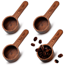 Skyley wooden coffee scoop 15ml for precise portioning in your brew.