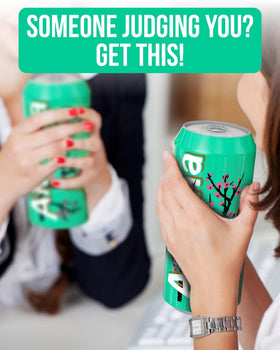 Skywin BeekSkin eco-friendly can cover, easy slip-on for on-the-go drinks.