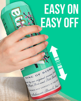 Skywin BeekSkin silicone kozie for 24oz cans in green, reusable and easy to slip on.