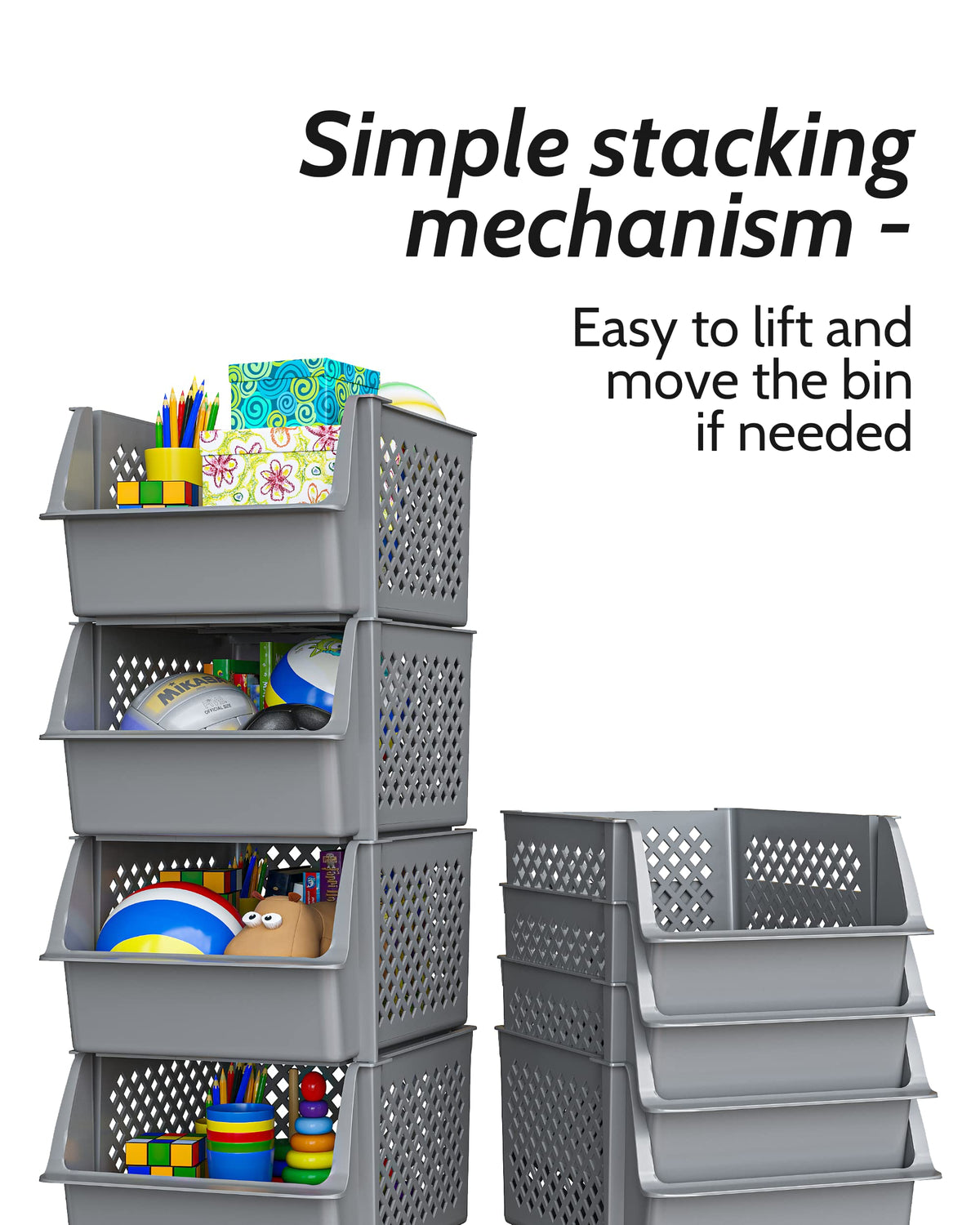 Skywin TidyFriend compact 4-pack fits in cabinets and shelves neatly.