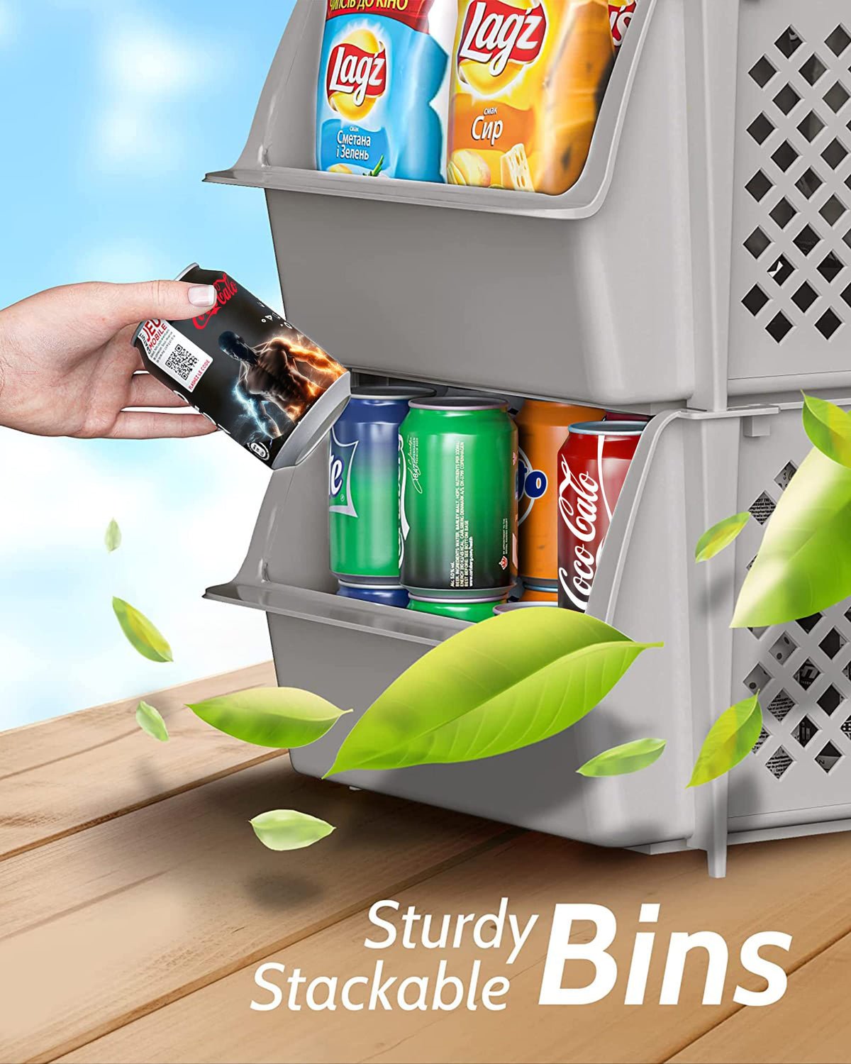 Skywin TidyFriend durable plastic bin supports heavy items