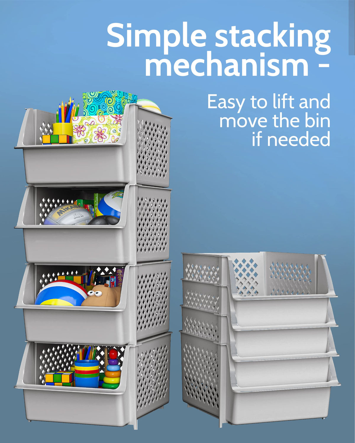 Skywin TidyFriend garage bin to declutter tools and supplies