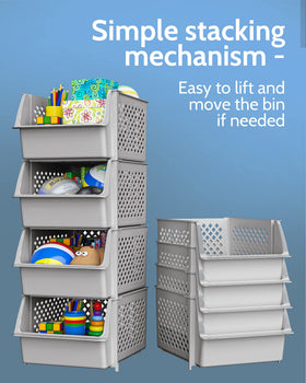 Skywin TidyFriend garage bin to declutter tools and supplies