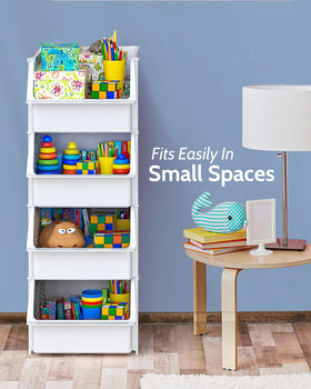 Skywin TidyFriend nestable storage bin saves space when not in use.