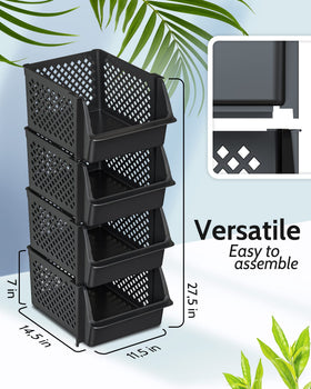 Skywin TidyFriend stackable pantry setup saves shelf space