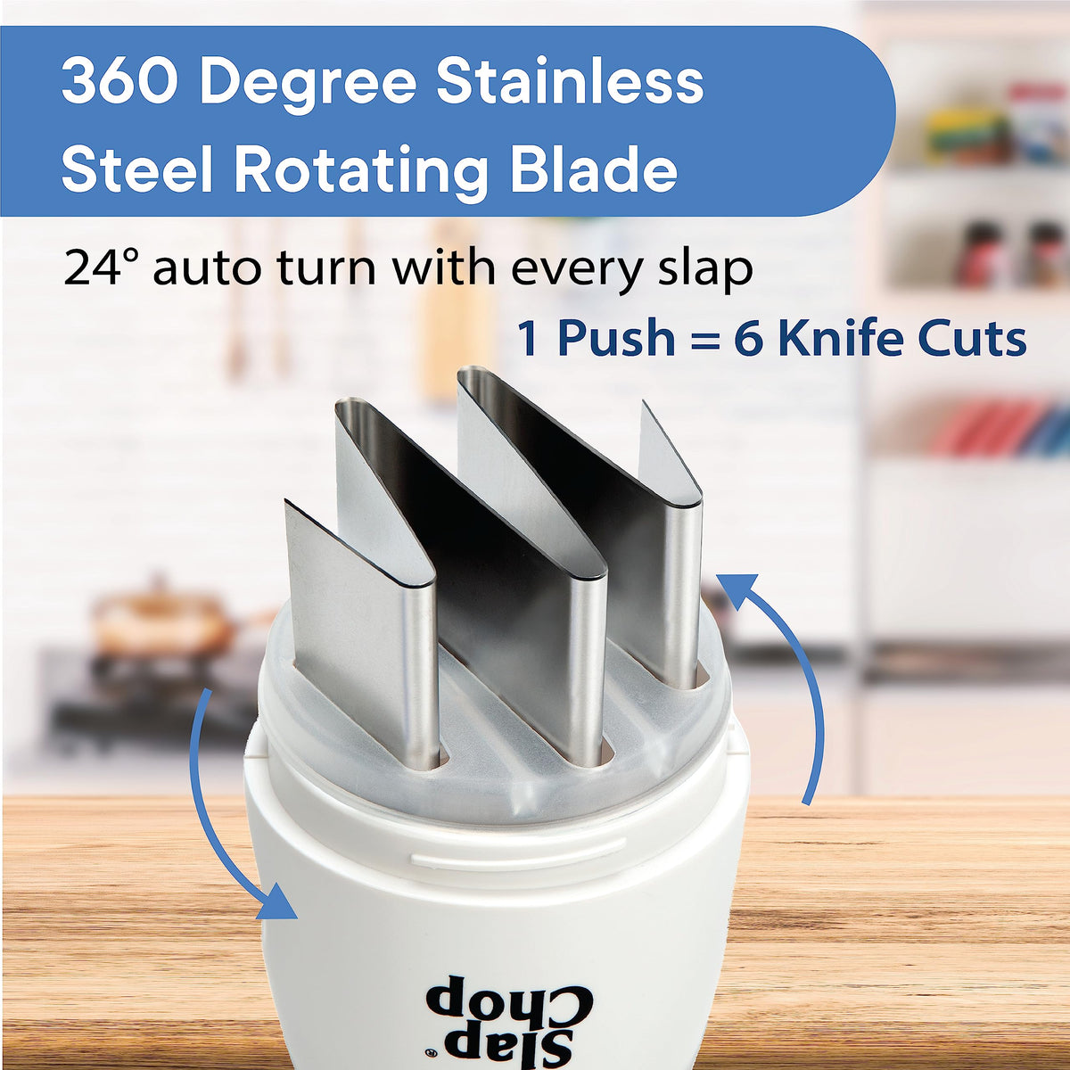 Slap Chop easy-to-clean design enables quick kitchen maintenance
