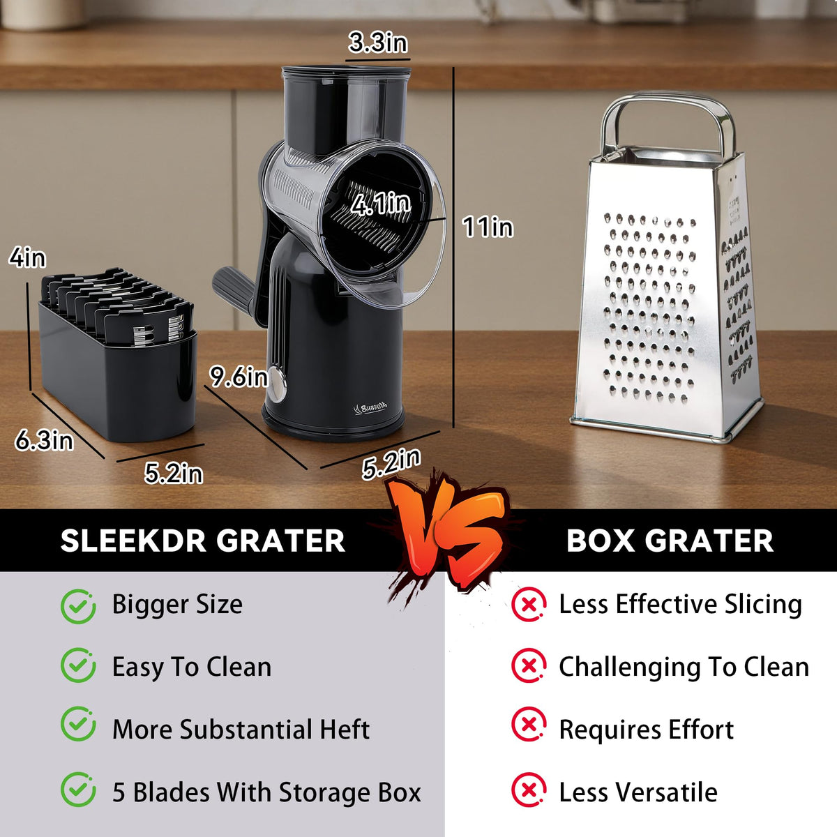 SLEEKDR blade storage case keeps blades organized