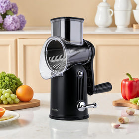 SLEEKDR grater securely attached with strong suction base on counter