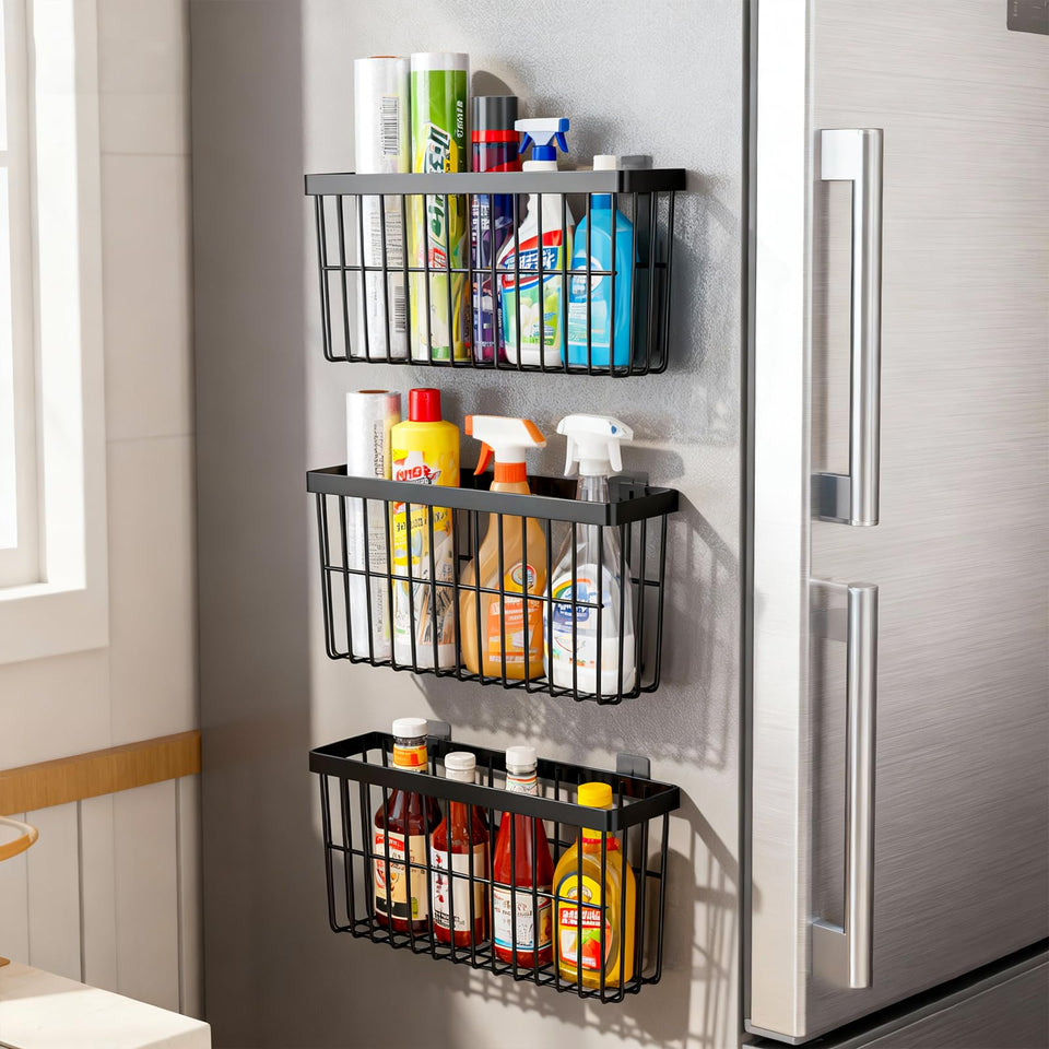 SleekStore kitchen door storage keeps spice jars organized and accessible.