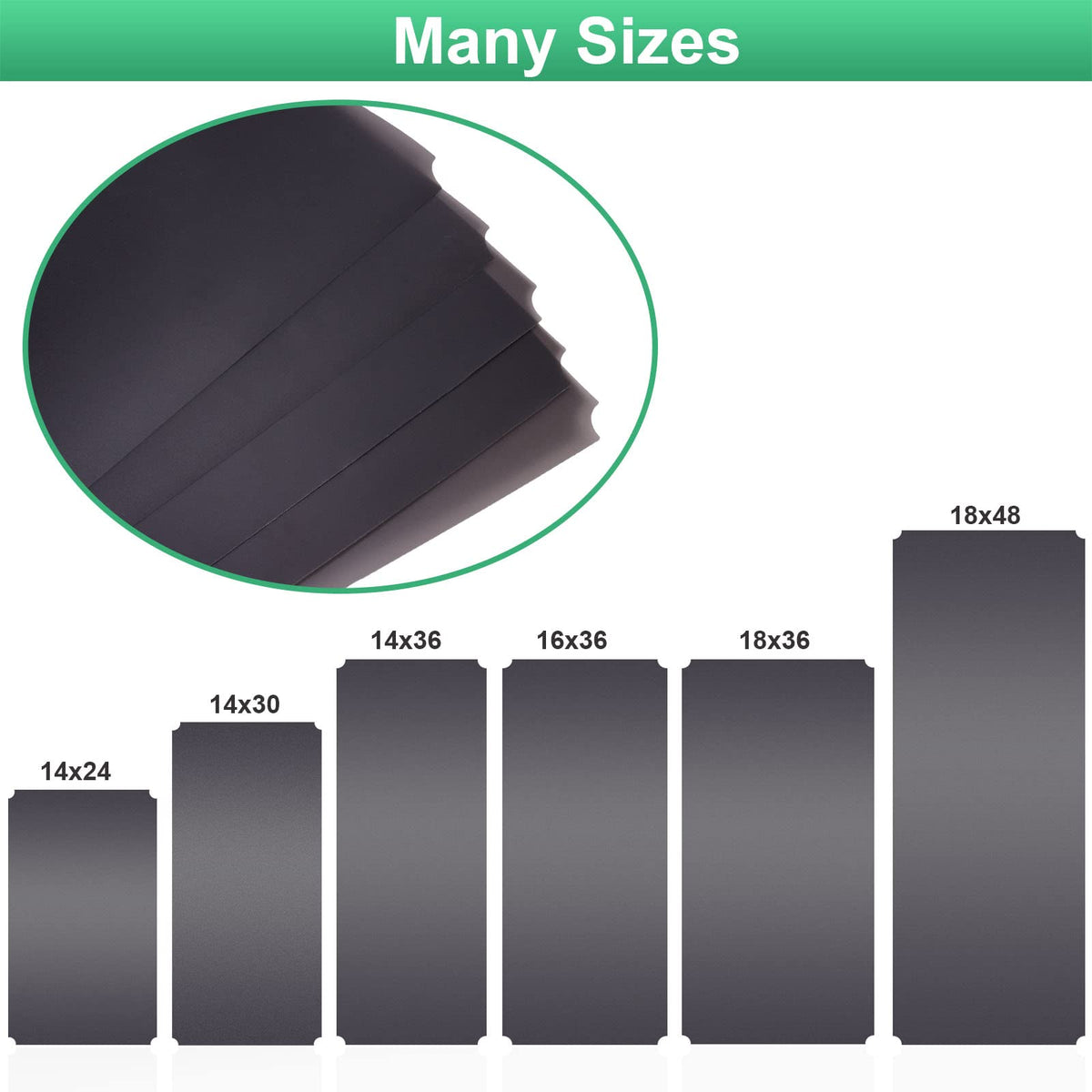 Easy-cut feature of Slendor liner demonstrated for shelf fitting in gray.