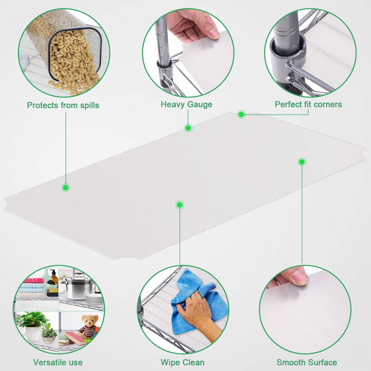 Slendor liner creates a flat surface for better shelf use