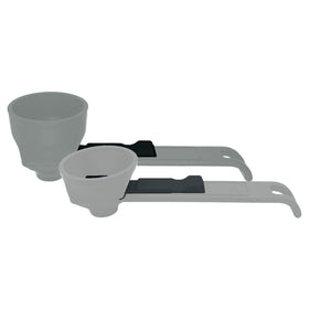 Slide Scoop spice dispense for spill-free cooking prep.