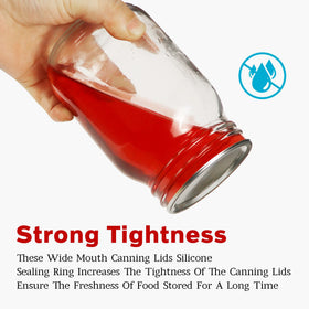 SLifeJars 86mm lids ensure tight sealing for fresh flavors on the go.