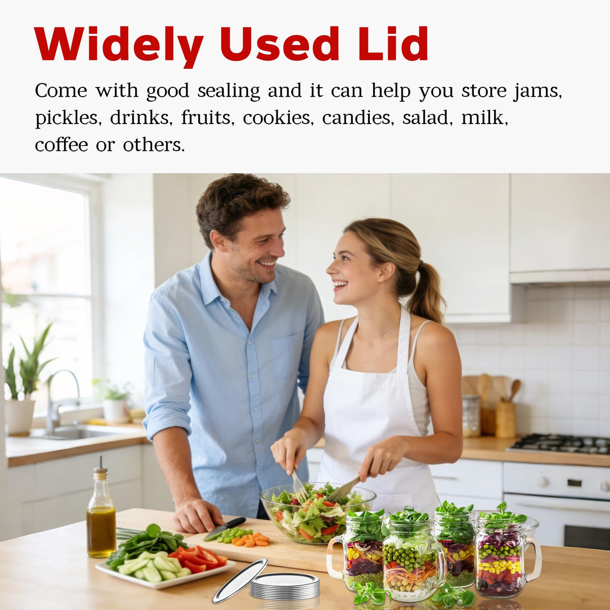 SLifeJars durable canning flats protect food during transport and storage.