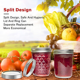 SLifeJars tinplate regular-mouth lids highlight durable, temperature-resistant design for pantry use.