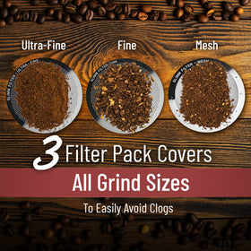 Slimm Filter AeroPress setup image demonstrates easy insert and fast brew.