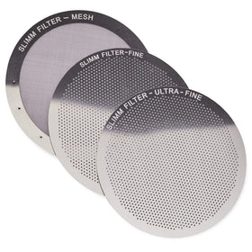 Slimm Filter 3-piece set front view for AeroPress compatibility and clean, flavorful extraction.