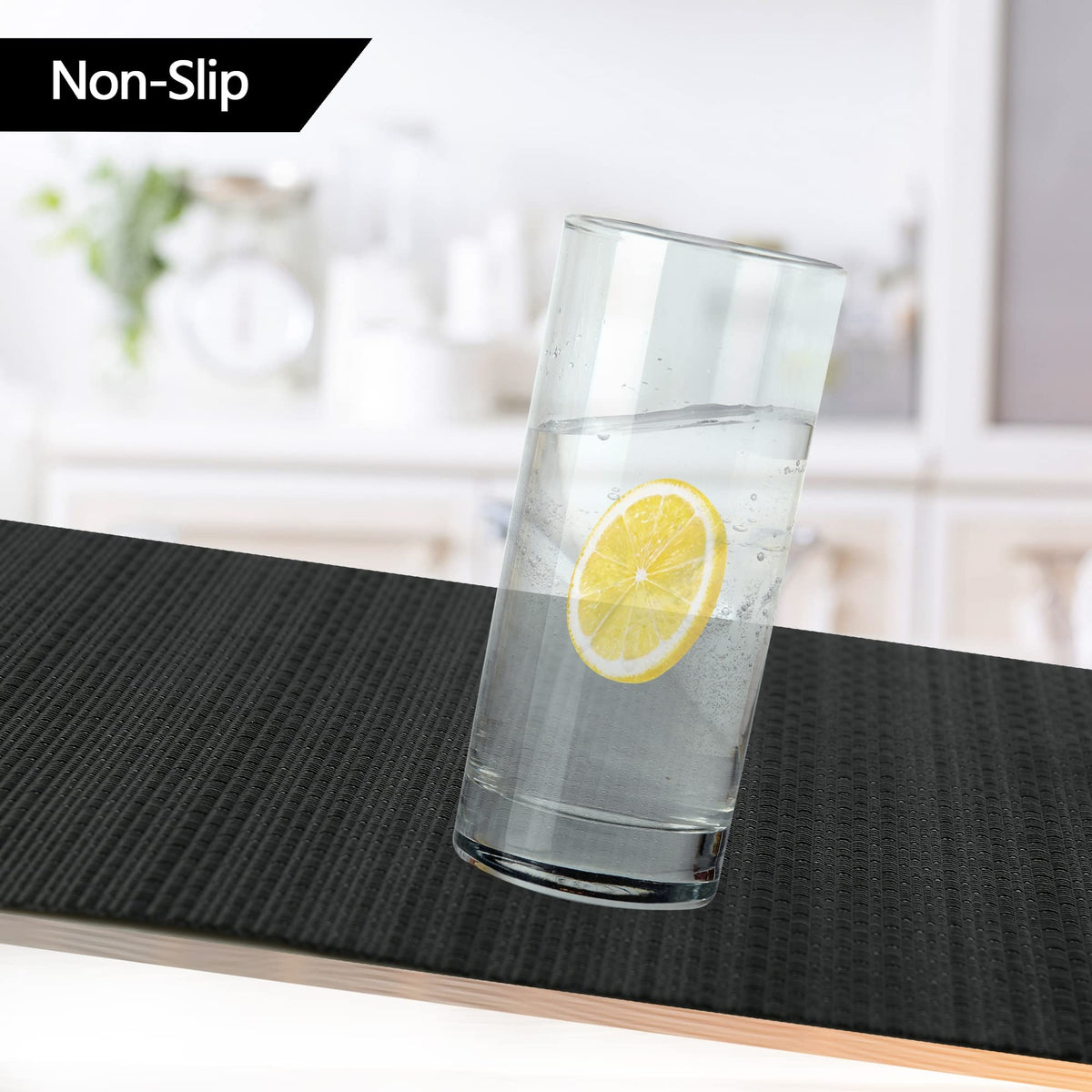 SLKQG black placemats smooth edges, machine-cut for neat fit and reduced snag risk.