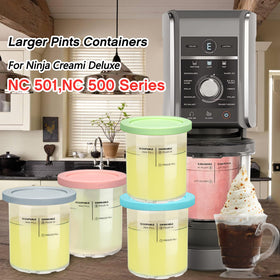 SLLFLY Creami Deluxe 4-pint pack provides extra storage for favorites
