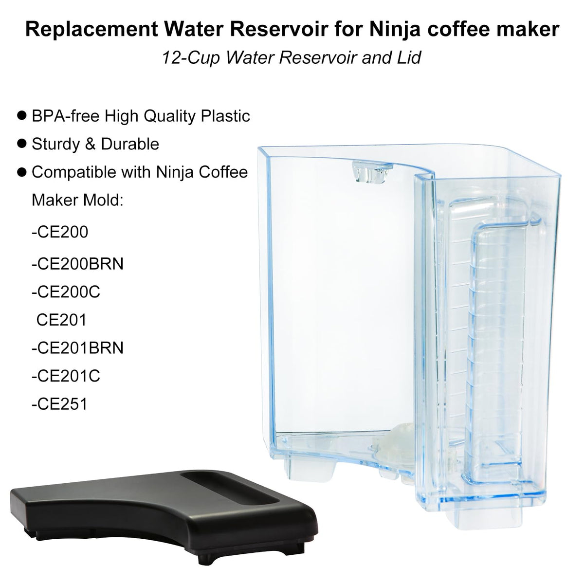 SLLFLY Ninja 60oz water tank side view, durable design