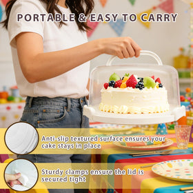 Slomg food-grade plastic construction is sturdy, lightweight, and easy to clean.