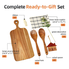 SlopHaul kitchen decor display highlighting warm wood tones.