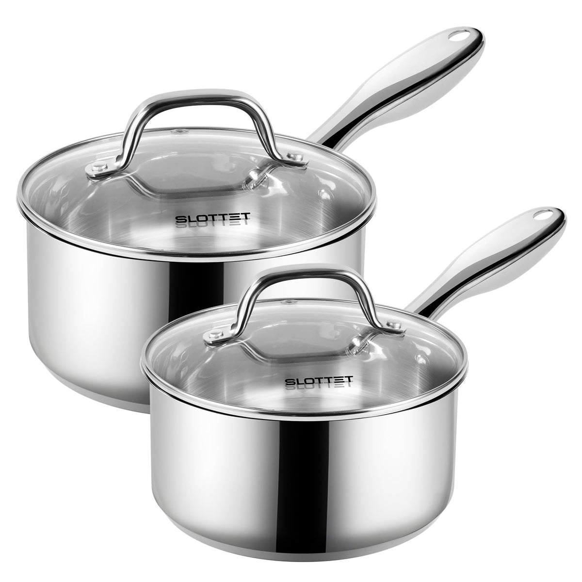 SLOTTET 1Qt saucepan with lid on stove for quick weeknight sauces