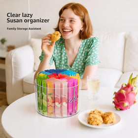Slow Slog Divided Drink Packet Organizer clear acrylic for crystal-clear visibility.