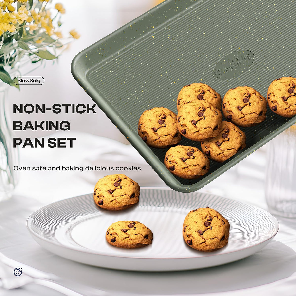 Slow Slog PTFE PFAS PFOA-free bakeware for safe, everyday use.