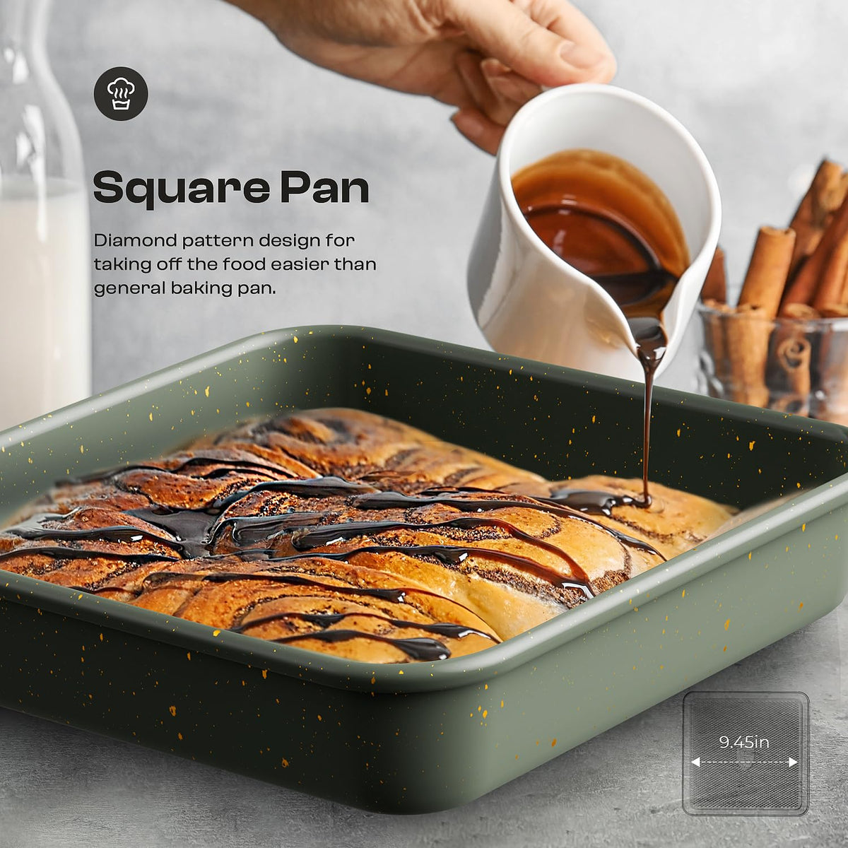 Slow Slog roasting pan for juicy roasts and even browning.