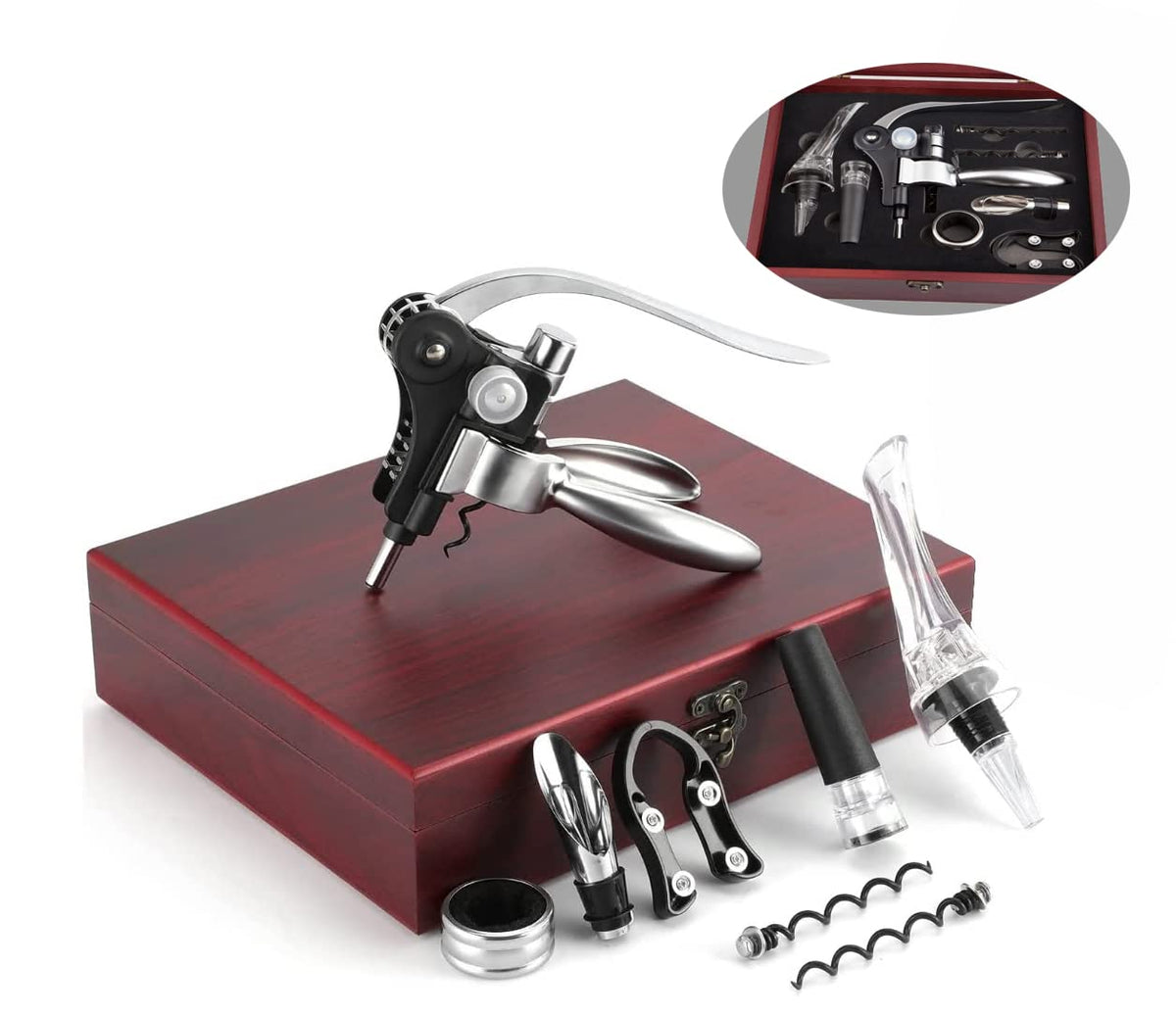 Smaier corkscrew and foil cutter for effortless bottle opening