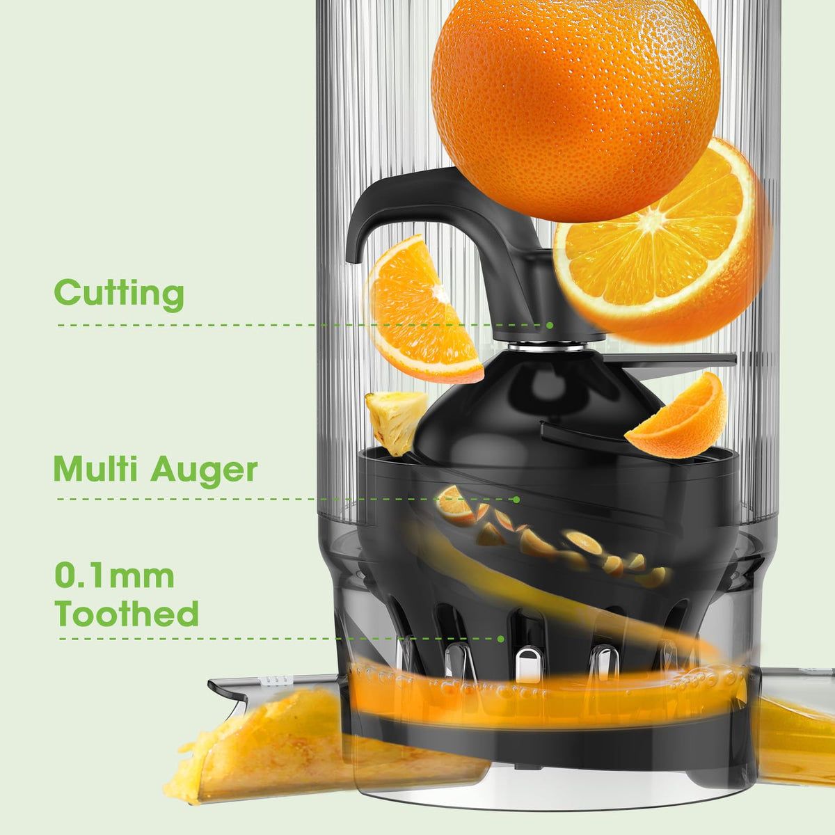 SmallHOO juicer 300W motor for steady juice extraction