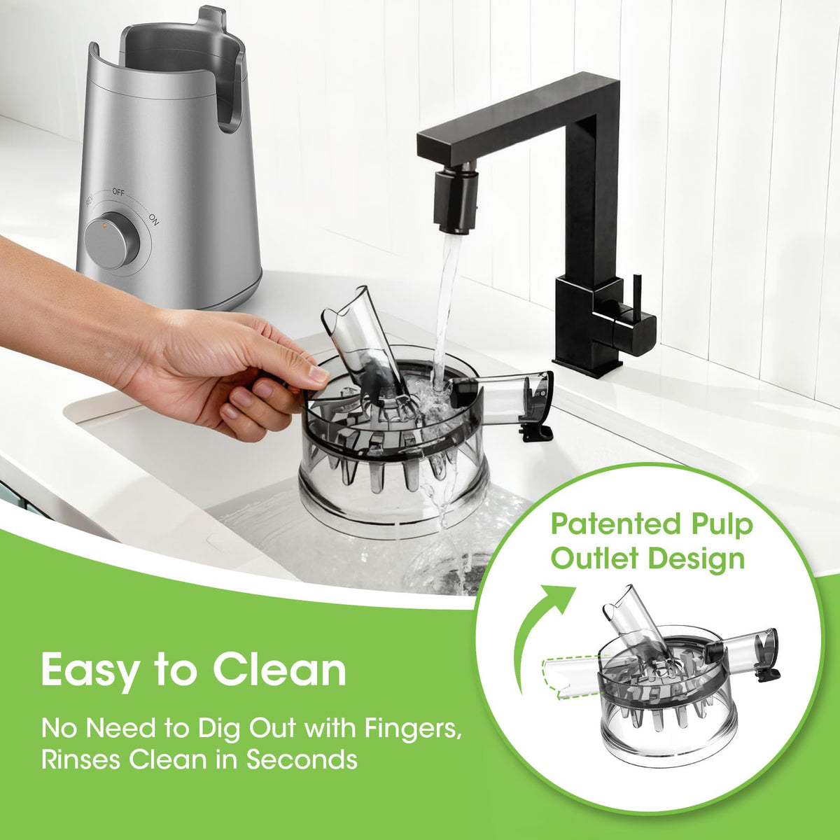 SmallHOO cleaning brush included for fast maintenance